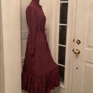 & Other Stories Burgundy Maxi Dress